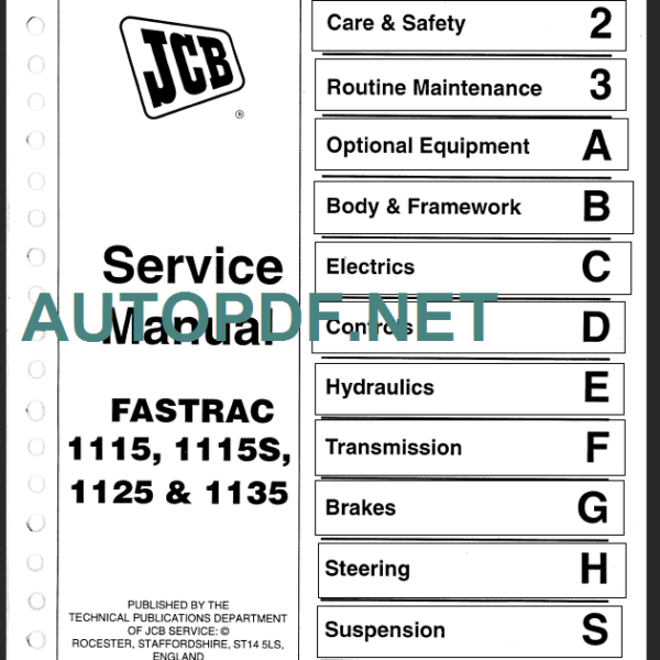 1115-1115S-1125-1135 SERVICE MANUAL