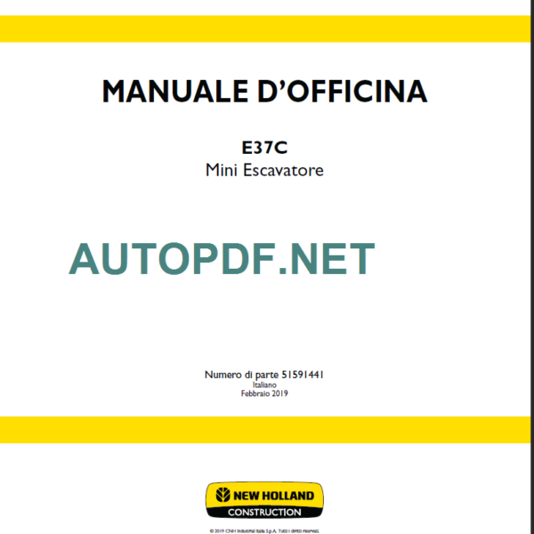 E37C 2019 MANUALE D’OFFICINA