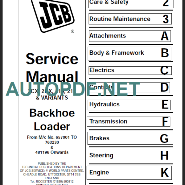 2CX-2DX-210-212 SERVICE MANUAL