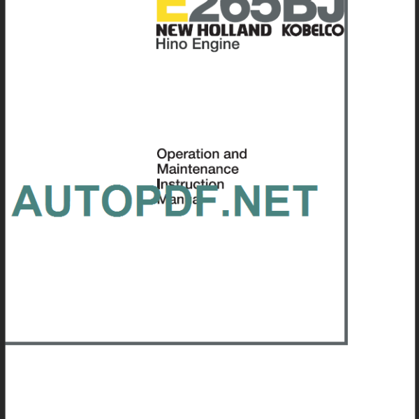 E265BJ OPERATION MANUAL