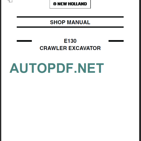 E130 SHOP MANUAL