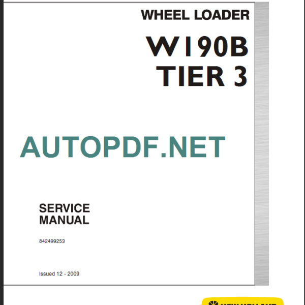 W190B TIER3 SERVICE MANUAL