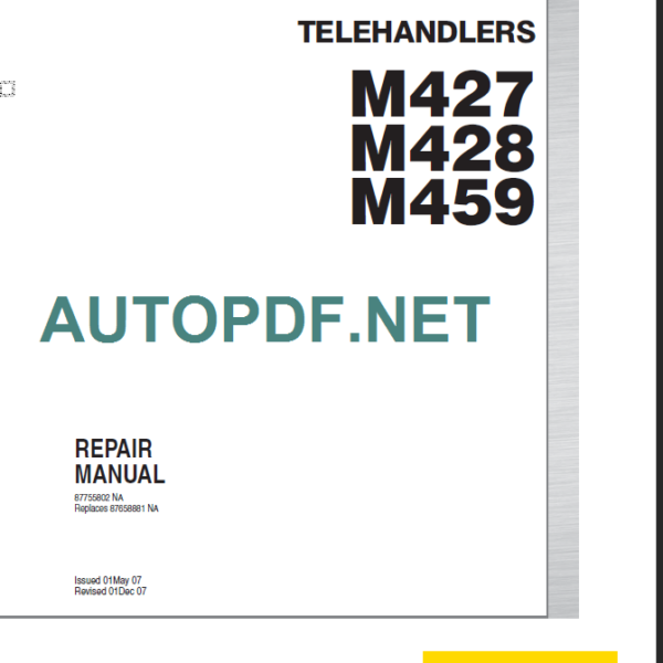 M427-M428-M459 REPAIR MANUAL