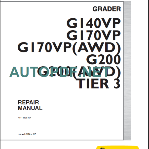 G140VP-G170VP-G200 TIER3 REPAIR MANUAL