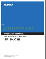 SK120LC III OPERATOR'S MANUAL