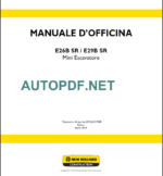 E26B SR-E29B SR MANUALE D’OFFICINA