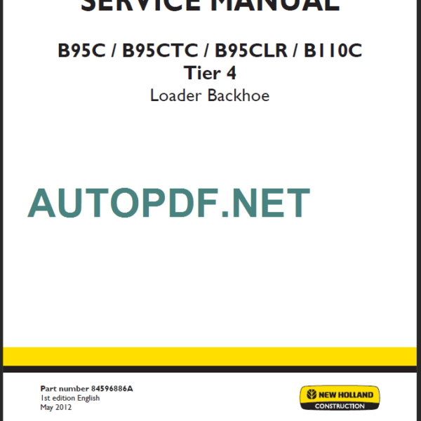 B95C-B95CTC-B95CLR-B110C SERVICE MANUAL