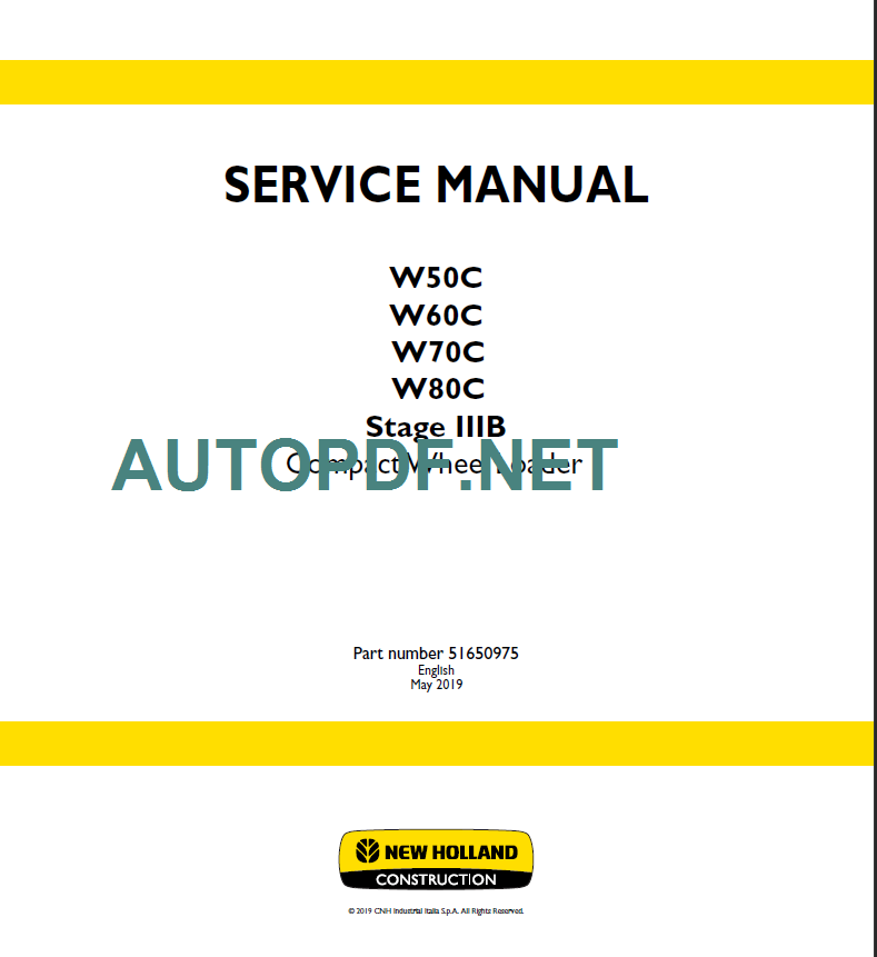 W50C-W60C-W70C-W80C SERIVCE MANUAL