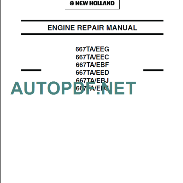 667TA-EEG-EEC-EBF-EED-EBHJ-EDJ REPAIR MANUAL