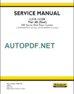 L218-L220 TIER4B SERVICE MANUAL