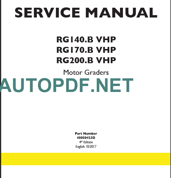 RG140B VHP-RG170B-RG200B VHP SERVICE MANUAL