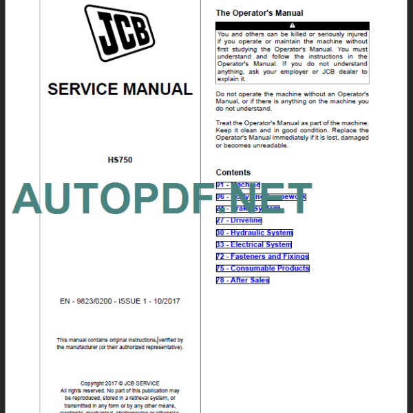 HS750 SERVICE MANUAL