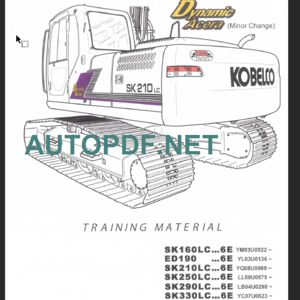SK160LC-6E ED190-6E SK210LC-6E Training Material