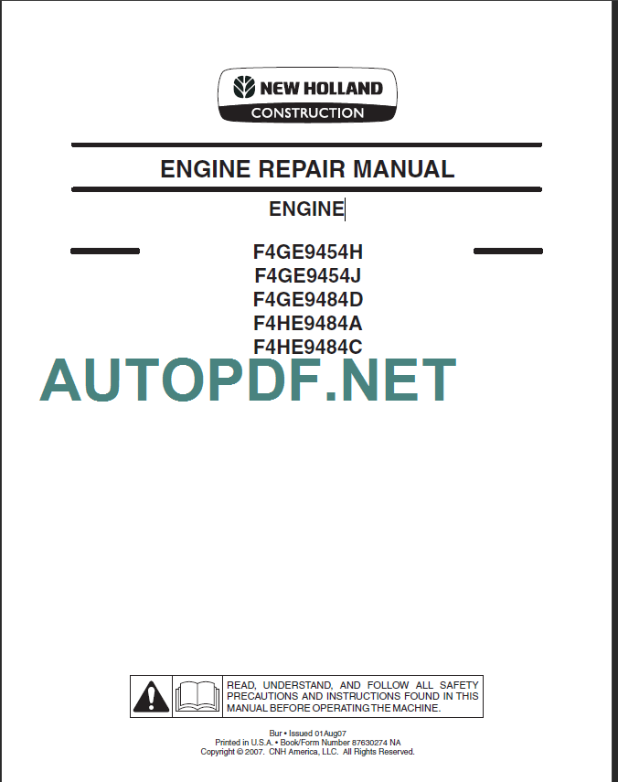 F4GE8454H-F4GE9454J REPAIR MANUAL