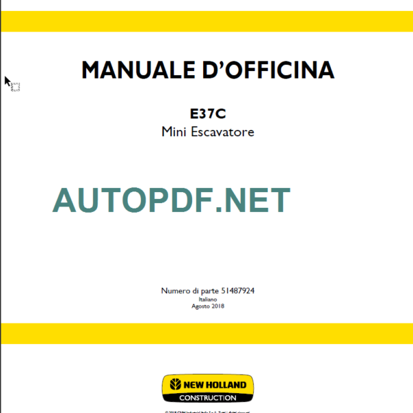 E37C MANUALE D’OFFICINA