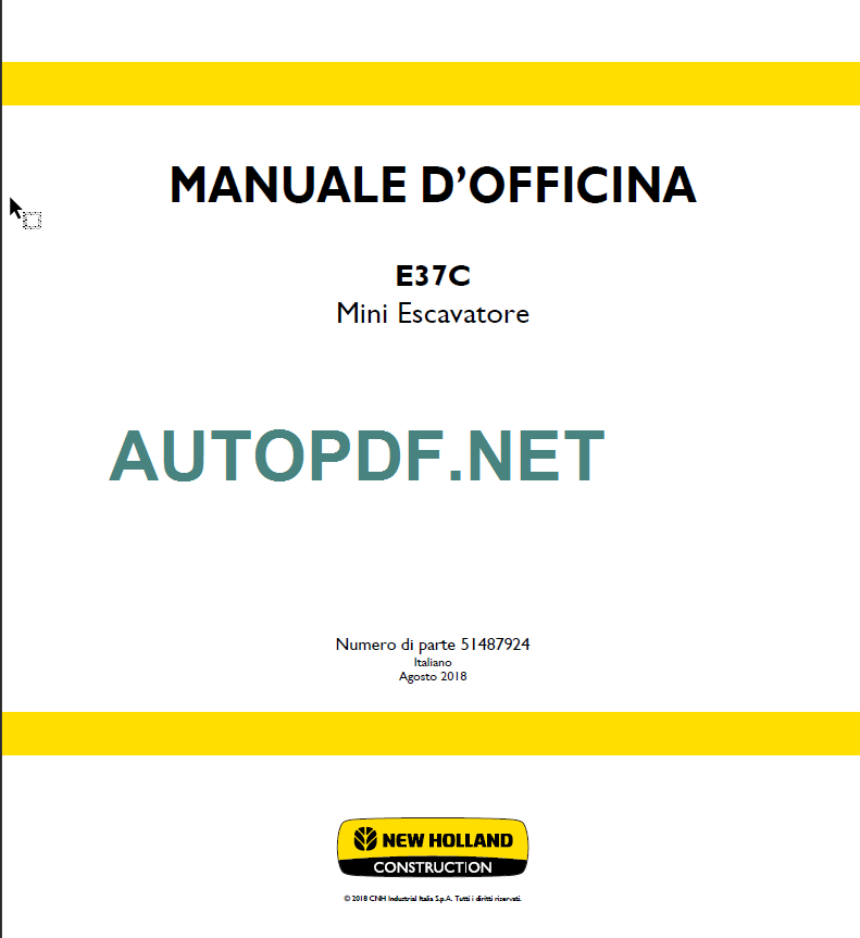 E37C MANUALE D’OFFICINA