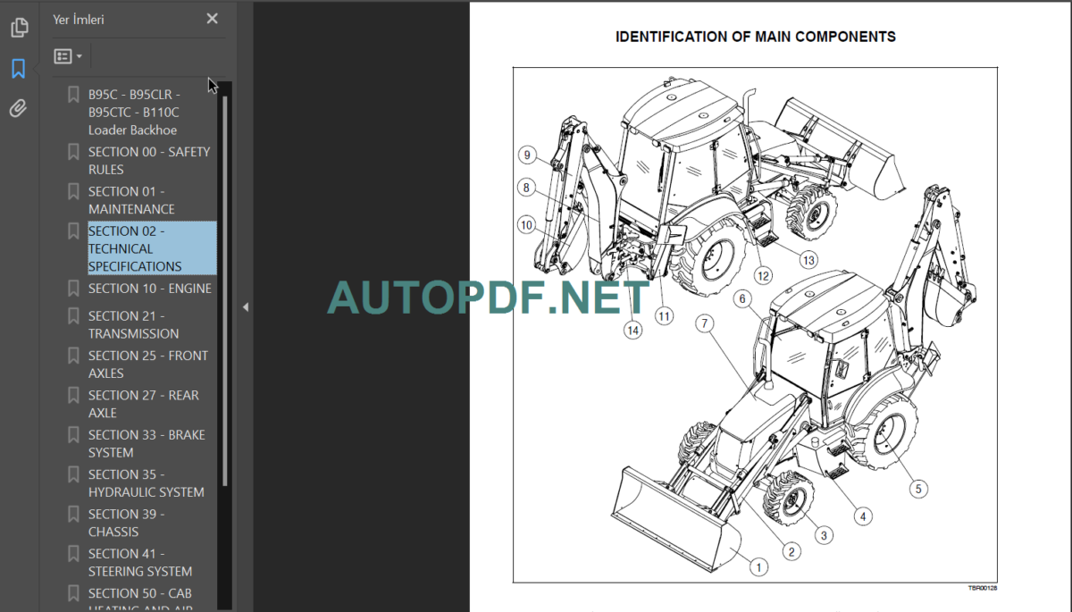 B95C-B95CTC-B95CLR-B110C SERVICE MANUAL