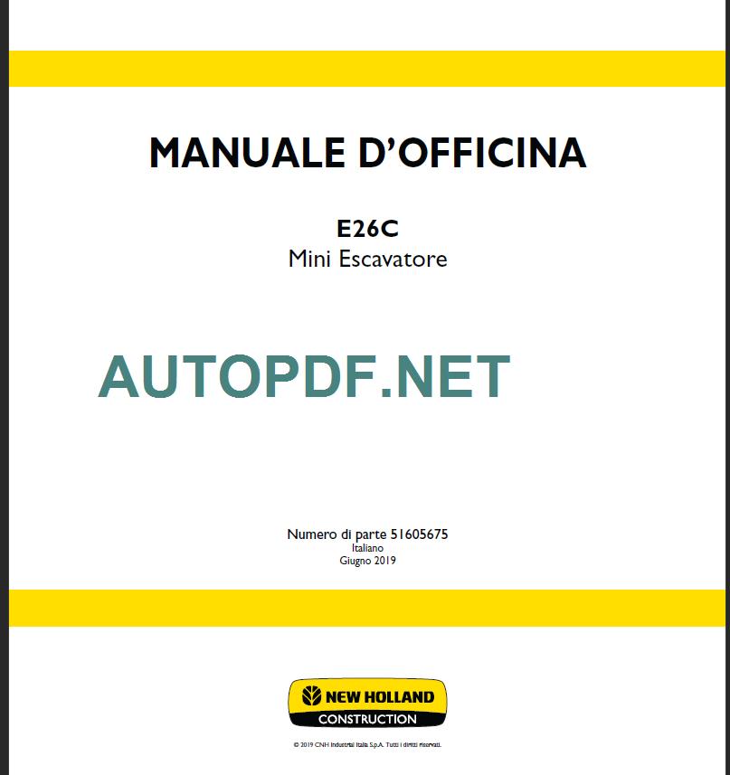 E26C MANUALE D’OFFICINA