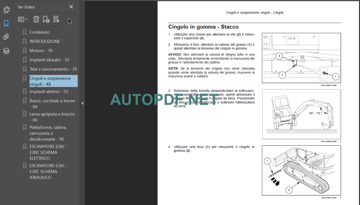 E26C MANUALE D’OFFICINA