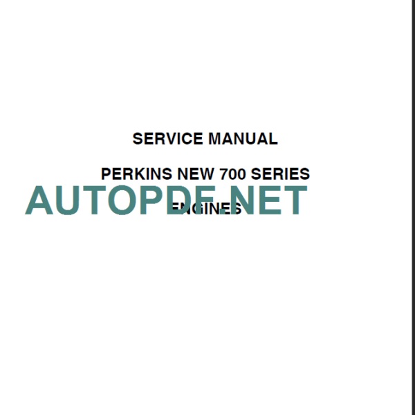 CNH PERKINS NEW 700 SERVICE MANUAL