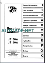 JS130W-JS150W SERVICE MANUAL