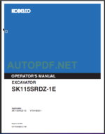 SK115SRDZ-1E OPERATOR'S MANUAL