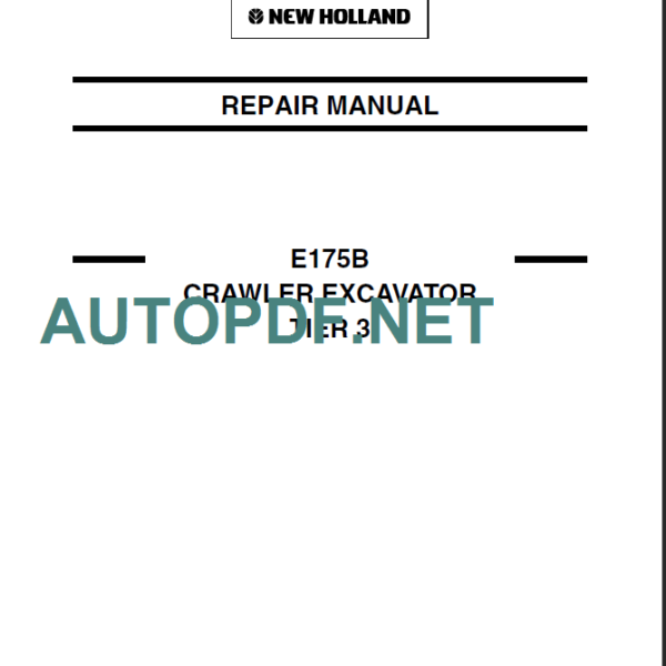 E175B TIER 3 REPAIR MANUAL