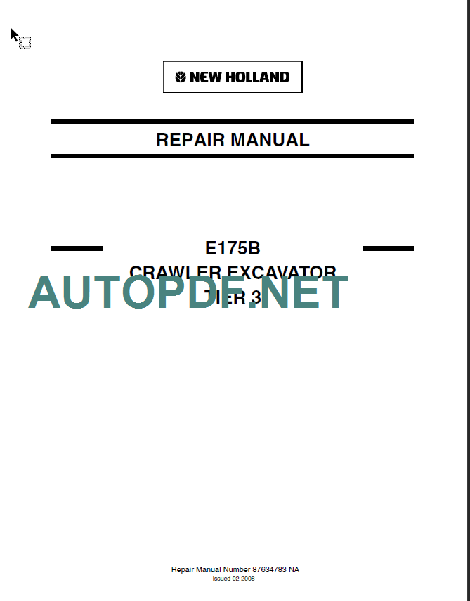 E175B TIER 3 REPAIR MANUAL