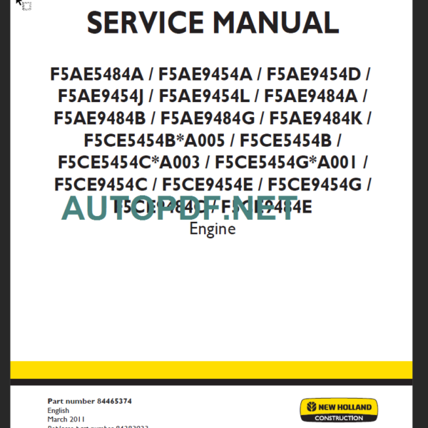 F5AE5 484A-F5AE9454 A-D-J-L SERVICE MANUAL