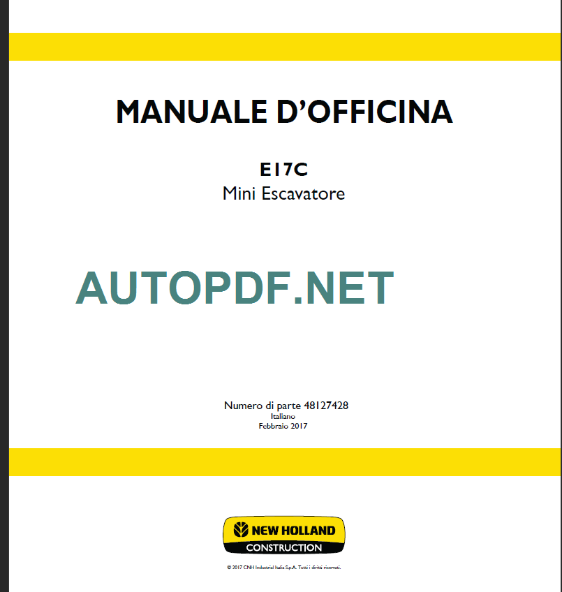 E17C MANUALE D’OFFICINA 2017