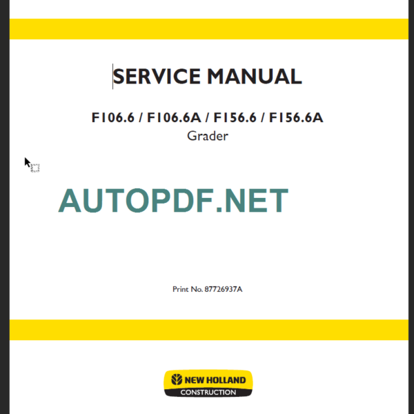 F106.6-F106.6A-F156.6-F156.6A SERVICE MANUAL