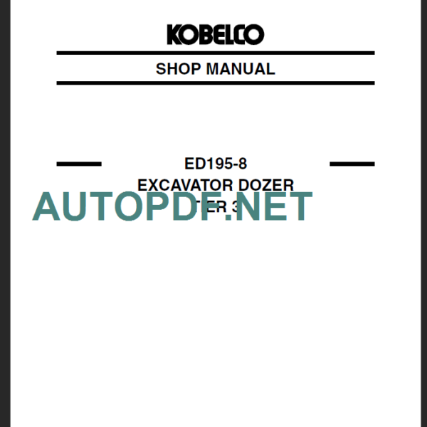 ED195-8 SHOP MANUAL