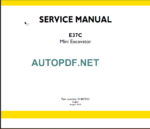 E37C SERVICE MANUAL 2018