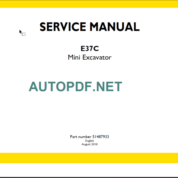 E37C SERVICE MANUAL 2018