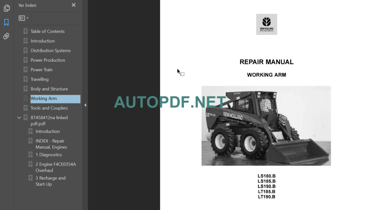 LS180B-LS185B-LS190B REPAIR MANUAL