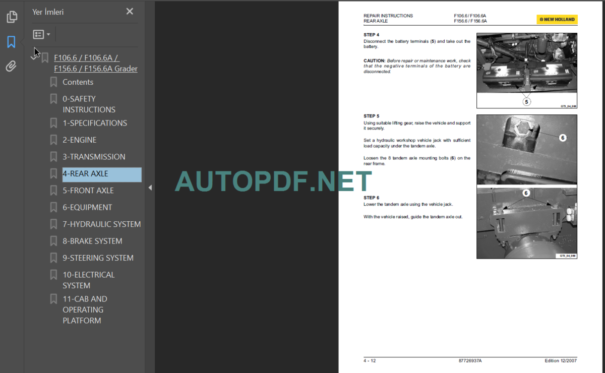 F106.6-F106.6A-F156.6-F156.6A SERVICE MANUAL