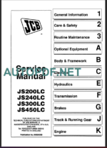 JS200LC-JS240LC-JS300LC-JS450C SERVICE MANUAL