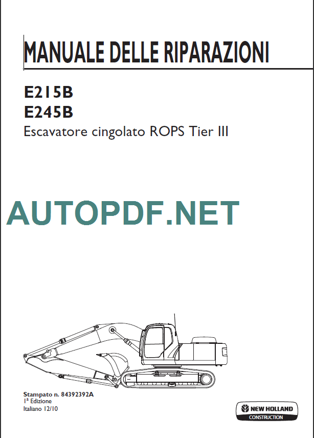 E215B-E245B MANUALE DELLE RIPARAZIONI