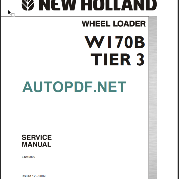 W170B TIER3 SERVICE MANUAL