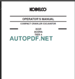 35SR ACERA TIER 4 OPERATOR'S MANUAL