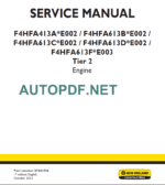 F4HFA 413A-613B-613C-613D-613F TIER2 SERVICE MANUAL