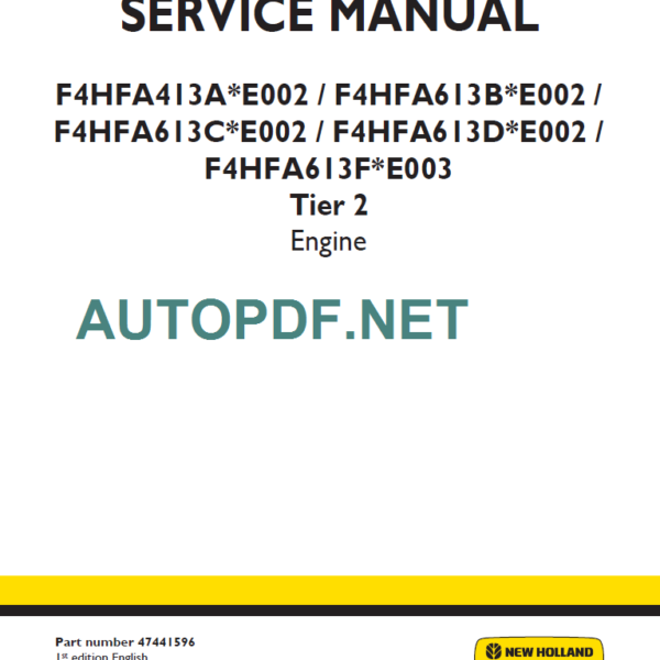 F4HFA 413A-613B-613C-613D-613F TIER2 SERVICE MANUAL