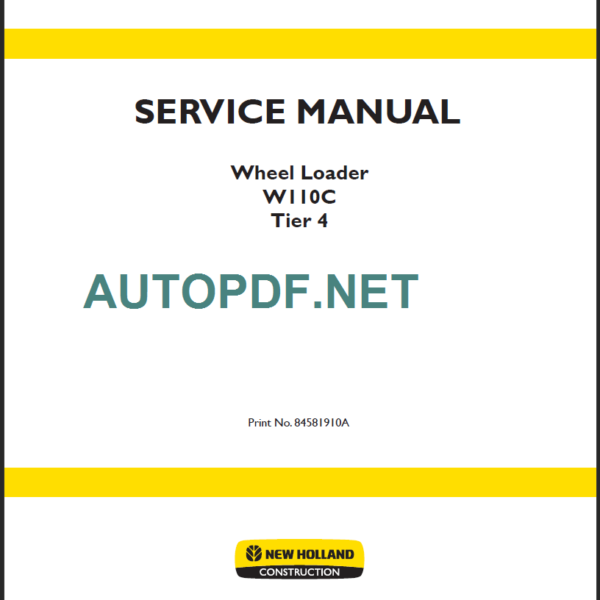 W110C TIER4 SERIVCE MANUAL