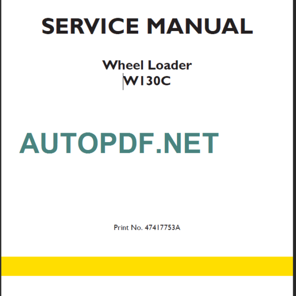 W130C SERVICE MANUAL