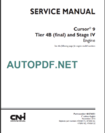 CNH CURSOR 9 TIER 4B SERVICE MANUAL