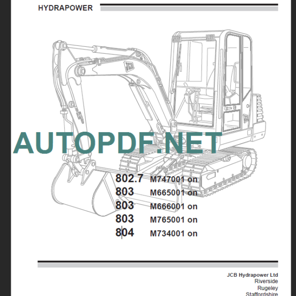 802-803-804 SERVICE MANUAL