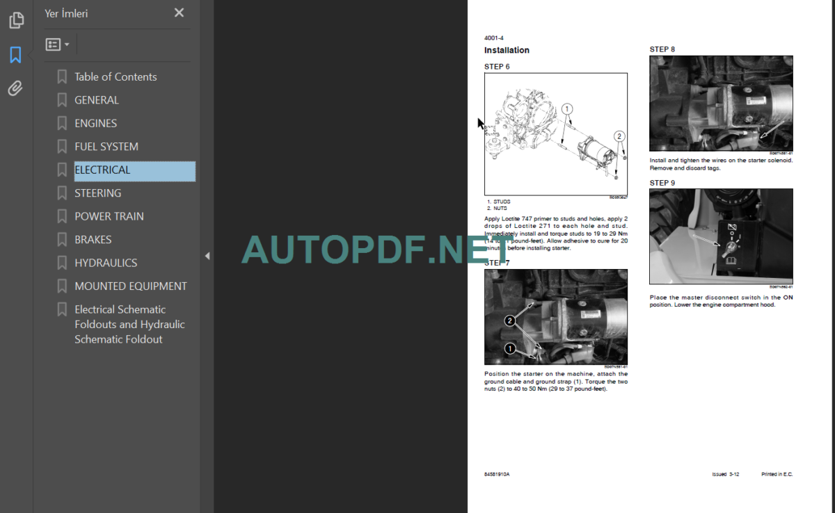 W110C TIER4 SERIVCE MANUAL