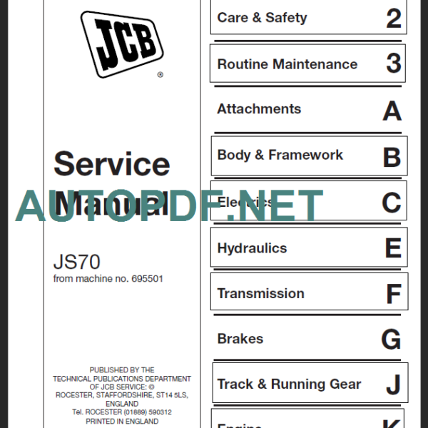 JS70 SERVICE MANUAL