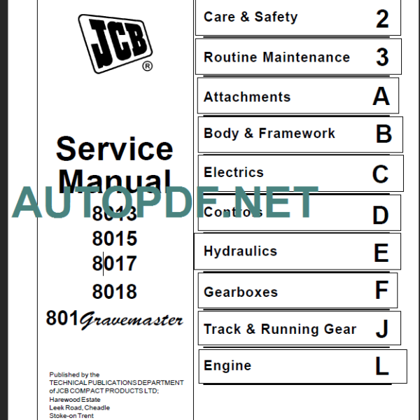 8013-8015-8017-8018 SERVICE MANUAL