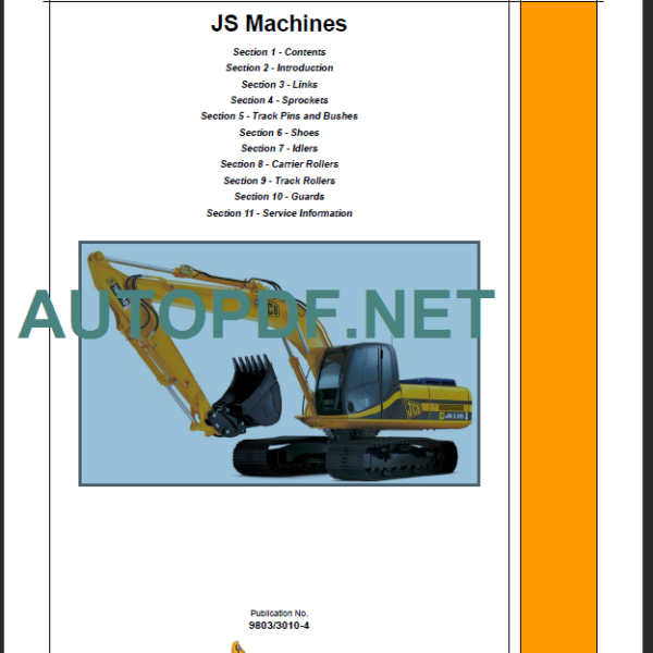 JS MACHINES Track Service Manual